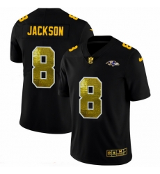Baltimore Ravens 8 Lamar Jackson Men Black Nike Golden Sequin Vapor Limited NFL Jersey Baltimore Ravens 8 Lamar Jackson Men Black Nike Golden Sequin Vapor Limited NFL Jersey