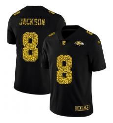 Baltimore Ravens 8 Lamar Jackson Men Nike Leopard Print Fashion Vapor Limited NFL Jersey Black Baltimore Ravens 8 Lamar Jackson Men Nike Leopard Print Fashion Vapor Limited NFL Jersey Black