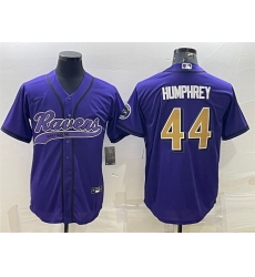 Men Baltimore Ravens 44 Marlon Humphrey Purple Gold With Patch Cool Base Stitched Baseball Jersey Men Baltimore Ravens 44 Marlon Humphrey Purple Gold With Patch Cool Base Stitched Baseball Jersey