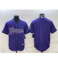 Men Baltimore Ravens Blank Purple With Patch Cool Base Stitched Baseball Jersey Men Baltimore Ravens Blank Purple With Patch Cool Base Stitched Baseball Jersey