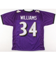 Men Baltimore Ravens Ricky Williams #34 Throwback Stitched Jersey Purple Men Baltimore Ravens Ricky Williams #34 Throwback Stitched Jersey Purple