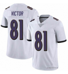 Men Nike Baltimore Ravens Binjimen Victor #81 White Vapor Limited Jersey Men Nike Baltimore Ravens Binjimen Victor #81 White Vapor Limited Jersey