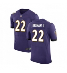 Mens Baltimore Ravens 22 Mark Ingram II Purple Team Color Vapor Untouchable Elite Player Football Jersey Mens Baltimore Ravens 22 Mark Ingram II Purple Team Color Vapor Untouchable Elite Player Football Jersey