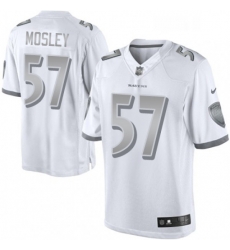 Mens Nike Baltimore Ravens 57 CJ Mosley Limited White Platinum NFL Jersey Mens Nike Baltimore Ravens 57 CJ Mosley Limited White Platinum NFL Jersey