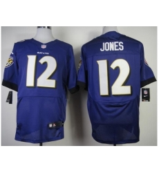 Nike Baltimore Ravens 12 Jacoby Jones Purple Elite NFL Jersey Nike Baltimore Ravens 12 Jacoby Jones Purple Elite NFL Jersey
