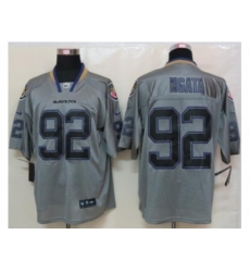 Nike Baltimore Ravens 92 Haloti Ngata Grey Elite Lights out NFL Jersey Nike Baltimore Ravens 92 Haloti Ngata Grey Elite Lights out NFL Jersey