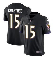 Nike Ravens #15 Michael Crabtree Black Alternate Mens Stitched NFL Vapor Untouchable Limited Jersey Nike Ravens #15 Michael Crabtree Black Alternate Mens Stitched NFL Vapor Untouchable Limited Jersey