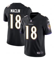 Nike Ravens #18 Jeremy Maclin Black Alternate Mens Stitched NFL Vapor Untouchable Limited Jersey Nike Ravens #18 Jeremy Maclin Black Alternate Mens Stitched NFL Vapor Untouchable Limited Jersey
