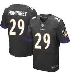 Nike Ravens #29 Marlon Humphrey Black Alternate Mens Stitched NFL New Elite Jersey Nike Ravens #29 Marlon Humphrey Black Alternate Mens Stitched NFL New Elite Jersey