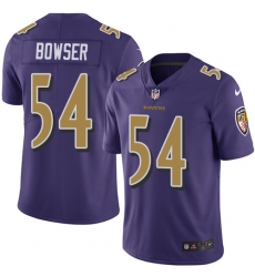 Nike Ravens #54 Tyus Bowser Purple Mens Stitched NFL Limited Rush Jersey Nike Ravens #54 Tyus Bowser Purple Mens Stitched NFL Limited Rush Jersey