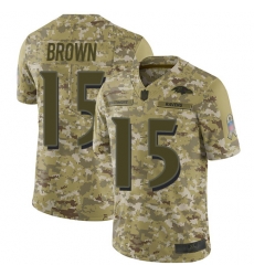 Ravens 15 Marquise Brown Camo Men Stitched Football Limited 2018 Salute To Service Jersey Ravens 15 Marquise Brown Camo Men Stitched Football Limited 2018 Salute To Service Jersey