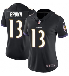 Nike Ravens #13 John Brown Black Alternate Womens Stitched NFL Vapor Untouchable Limited Jersey Nike Ravens #13 John Brown Black Alternate Womens Stitched NFL Vapor Untouchable Limited Jersey
