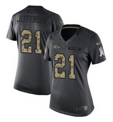 Nike Ravens #21 Tony Jefferson Black Womens Stitched NFL Limited 2016 Salute to Service Jersey Nike Ravens #21 Tony Jefferson Black Womens Stitched NFL Limited 2016 Salute to Service Jersey