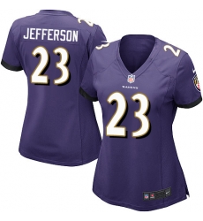 Nike Ravens #23 Tony Jefferson Purple Team Color Womens Stitched NFL New Elite Jersey Nike Ravens #23 Tony Jefferson Purple Team Color Womens Stitched NFL New Elite Jersey