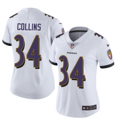 Nike Ravens #34 Alex Collins White Womens Stitched NFL Vapor Untouchable Limited Jersey Nike Ravens #34 Alex Collins White Womens Stitched NFL Vapor Untouchable Limited Jersey