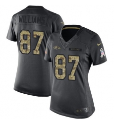 Nike Ravens #87 Maxx Williams Black Womens Stitched NFL Limited 2016 Salute to Service Jersey Nike Ravens #87 Maxx Williams Black Womens Stitched NFL Limited 2016 Salute to Service Jersey