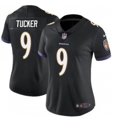 Women Baltimore Ravens 9 Justin Tucker Black 2023 F U S E Vapor Jersey Women Baltimore Ravens 9 Justin Tucker Black 2023 F U S E Vapor Jersey