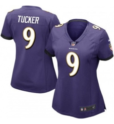 Women Baltimore Ravens 9 Justin Tucker Purple 2023 F U S E Vapor Jersey Women Baltimore Ravens 9 Justin Tucker Purple 2023 F U S E Vapor Jersey