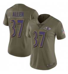 Women Javorius Allen Baltimore Ravens Limited Olive 2017 Salute to Service Jersey Women Javorius Allen Baltimore Ravens Limited Olive 2017 Salute to Service Jersey