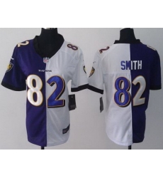 Women Nike Baltimore Ravens 82 Torrey Smith Purple White Split NFL Jerseys Women Nike Baltimore Ravens 82 Torrey Smith Purple White Split NFL Jerseys
