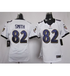 Women Nike Baltimore Ravens 82 Torrey Smith White Jerseys Women Nike Baltimore Ravens 82 Torrey Smith White Jerseys