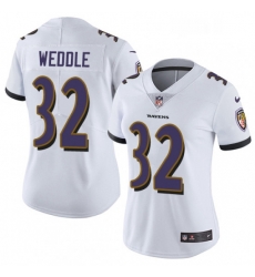 Womens Nike Baltimore Ravens 32 Eric Weddle White Vapor Untouchable Limited Player NFL Jersey Womens Nike Baltimore Ravens 32 Eric Weddle White Vapor Untouchable Limited Player NFL Jersey