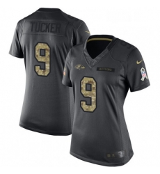 Womens Nike Baltimore Ravens 9 Justin Tucker Limited Black 2016 Salute to Service NFL Jersey Womens Nike Baltimore Ravens 9 Justin Tucker Limited Black 2016 Salute to Service NFL Jersey