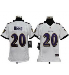 Youth Nike Baltimore Ravens #20 Ed Reed White Nike NFL Jerseys Youth Nike Baltimore Ravens #20 Ed Reed White Nike NFL Jerseys