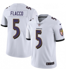 Youth Nike Baltimore Ravens 5 Joe Flacco White Vapor Untouchable Limited Player NFL Jersey Youth Nike Baltimore Ravens 5 Joe Flacco White Vapor Untouchable Limited Player NFL Jersey