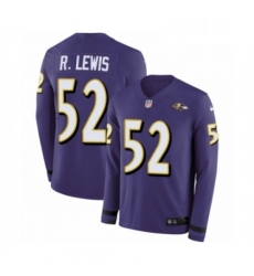 Youth Nike Baltimore Ravens 52 Ray Lewis Limited Purple Therma Long Sleeve NFL Jersey Youth Nike Baltimore Ravens 52 Ray Lewis Limited Purple Therma Long Sleeve NFL Jersey