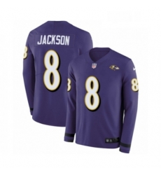 Youth Nike Baltimore Ravens 8 Lamar Jackson Limited Purple Therma Long Sleeve NFL Jersey Youth Nike Baltimore Ravens 8 Lamar Jackson Limited Purple Therma Long Sleeve NFL Jersey