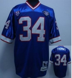 BUFFALO BILLs 34 THOMAS blue mitchell&ness BUFFALO BILLs 34 THOMAS blue mitchell&ness