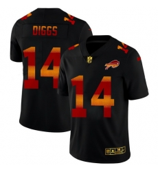 Buffalo Bills 14 Stefon Diggs Men Black Nike Red Orange Stripe Vapor Limited NFL Jersey Buffalo Bills 14 Stefon Diggs Men Black Nike Red Orange Stripe Vapor Limited NFL Jersey