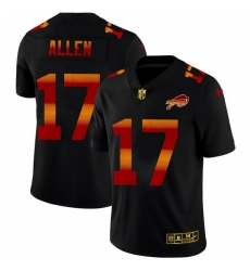 Buffalo Bills 17 Josh Allen Men Black Nike Red Orange Stripe Vapor Limited NFL Jersey Buffalo Bills 17 Josh Allen Men Black Nike Red Orange Stripe Vapor Limited NFL Jersey