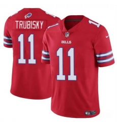 Men Buffalo Bills 11 Mitch Trubisky Red Vapor Untouchable Limited Stitched Football Jersey Men Buffalo Bills 11 Mitch Trubisky Red Vapor Untouchable Limited Stitched Football Jersey