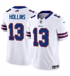 Men Buffalo Bills 13 Mack Hollins White 2024 F U S E Vapor Untouchable Limited Stitched Football Jersey Men Buffalo Bills 13 Mack Hollins White 2024 F U S E Vapor Untouchable Limited Stitched Football Jersey