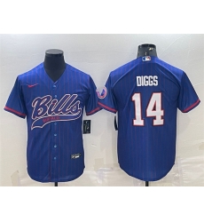 Men Buffalo Bills 14 Stefon Diggs Royal With Patch Cool Base Stitched Baseball Jersey Men Buffalo Bills 14 Stefon Diggs Royal With Patch Cool Base Stitched Baseball Jersey
