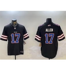 Men Buffalo Bills 17 Josh Allen Black 2023 F U S E Stitched Football Jersey Men Buffalo Bills 17 Josh Allen Black 2023 F U S E Stitched Football Jersey
