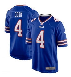 Men Buffalo Bills 4 James Cook Blue Stitched Game Football Jersey Men Buffalo Bills 4 James Cook Blue Stitched Game Football Jersey