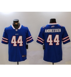 Men Buffalo Bills 44 Joe Andreessen Blue Vapor Untouchable Limited Stitched Jersey Men Buffalo Bills 44 Joe Andreessen Blue Vapor Untouchable Limited Stitched Jersey