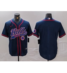 Men Buffalo Bills Blank Navy With Patch Cool Base Stitched Baseball Jersey 1 Men Buffalo Bills Blank Navy With Patch Cool Base Stitched Baseball Jersey 1