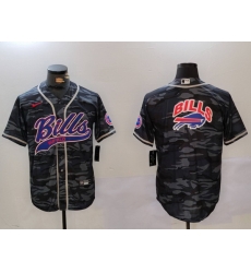 Men Buffalo Bills big logo Camo Team Cool Base Stitched Baseball Jersey Men Buffalo Bills big logo Camo Team Cool Base Stitched Baseball Jersey