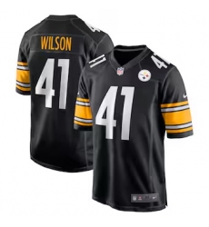 Men PITTSBURGH Steelers 41 Wilson Vapor Limited Black Jerseys Men PITTSBURGH Steelers 41 Wilson Vapor Limited Black Jerseys