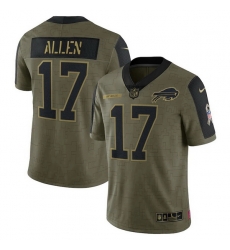 Men's Buffalo Bills Josh Allen Nike Olive 2021 Salute To Service Limited Player Jersey Men's Buffalo Bills Josh Allen Nike Olive 2021 Salute To Service Limited Player Jersey