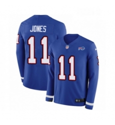 Mens Nike Buffalo Bills 11 Zay Jones Limited Royal Blue Therma Long Sleeve NFL Jersey Mens Nike Buffalo Bills 11 Zay Jones Limited Royal Blue Therma Long Sleeve NFL Jersey