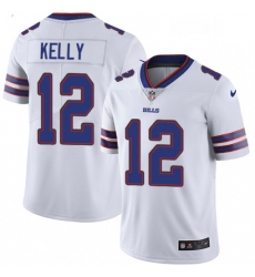Mens Nike Buffalo Bills 12 Jim Kelly White Vapor Untouchable Limited Player NFL Jersey Mens Nike Buffalo Bills 12 Jim Kelly White Vapor Untouchable Limited Player NFL Jersey