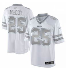 Mens Nike Buffalo Bills 25 LeSean McCoy Limited White Platinum NFL Jersey Mens Nike Buffalo Bills 25 LeSean McCoy Limited White Platinum NFL Jersey