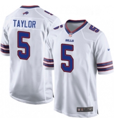 Mens Nike Buffalo Bills 5 Tyrod Taylor Game White NFL Jersey Mens Nike Buffalo Bills 5 Tyrod Taylor Game White NFL Jersey