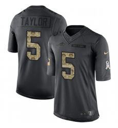 Mens Nike Buffalo Bills 5 Tyrod Taylor Limited Black 2016 Salute to Service NFL Jersey Mens Nike Buffalo Bills 5 Tyrod Taylor Limited Black 2016 Salute to Service NFL Jersey