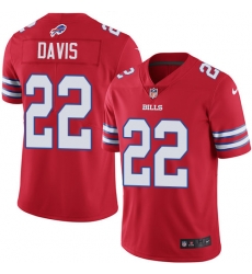 Nike Bills #22 Vontae Davis Red Mens Stitched NFL Limited Rush Jersey Nike Bills #22 Vontae Davis Red Mens Stitched NFL Limited Rush Jersey